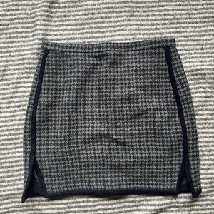 J. Crew Black and Gray Pencil Skirt